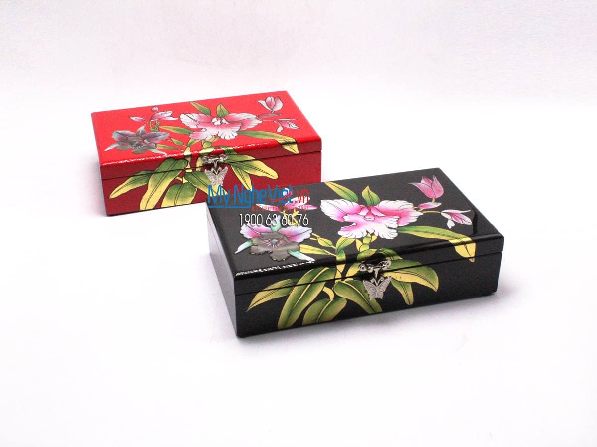 Elegant Lacquered Jewelry Box | Handcrafted Vietnamese Woodwork